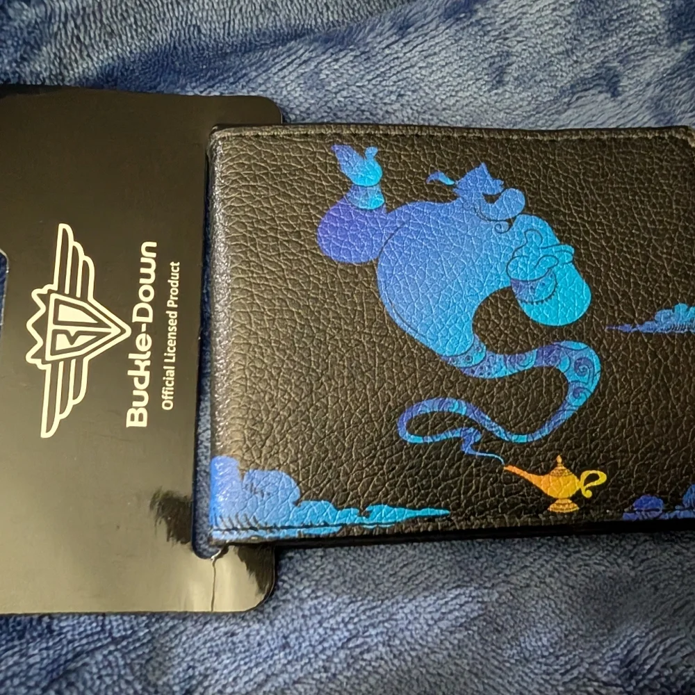 MENS DISNEY BUCKLE DOWN Aladdin Genie  WALLET